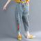 Jeans Casuales para Mujer con Bordado Artesanal