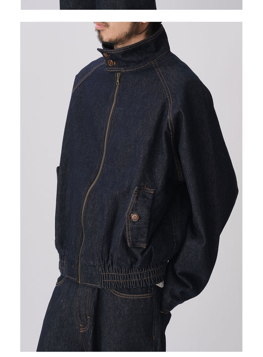 Chaqueta Denim Azul Profundo con Cierre para Hombre - Primavera Verano - Image 11