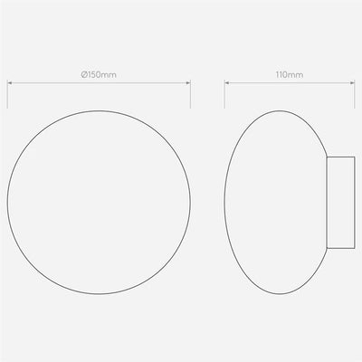 Lámpara de Pared Minimalista Blanca en Vidrio Estilo Hongo - Image 21