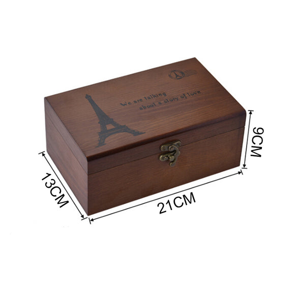 Caja de costura en madera maciza
