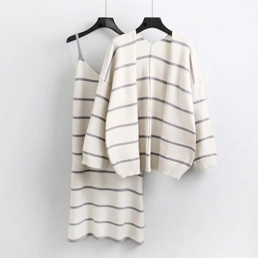 Cardigan Largo de Punto para Mujer