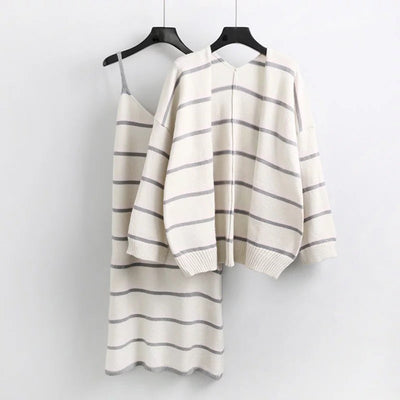 Cardigan Largo de Punto para Mujer
