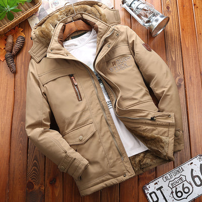Chaqueta Acolchada de Terciopelo Cálida Plus