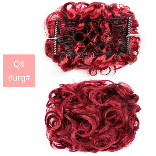 Moño Postizo de Fibra Sintética Resistente al Calor - Cabello de Seda Artificial - Image 31