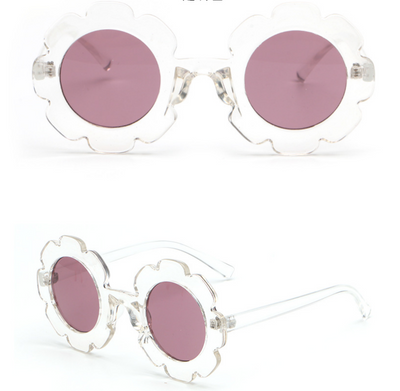 Gafas de sol infantiles marco redondo con flores - Diseño personalizado para niñas - Image 6