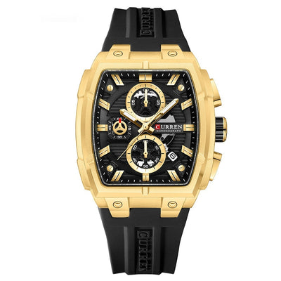 Reloj de Pulsera Hombre Impermeable con Calendario y Seis Agujas - Image 9