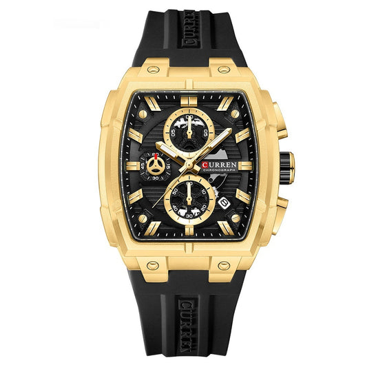 Reloj de Pulsera Hombre Impermeable con Calendario y Seis Agujas - Image 9