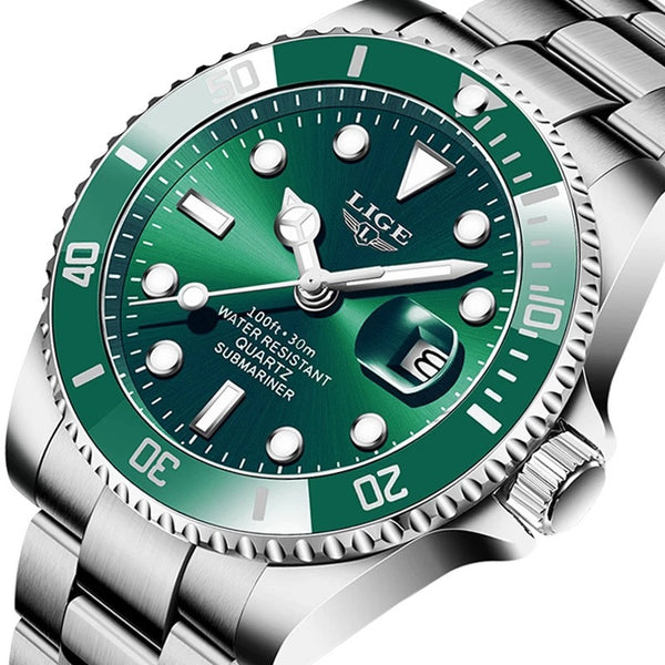 Reloj de Cuarzo para Hombre Elegante Resistente al Agua