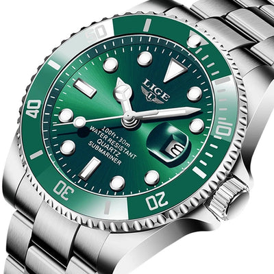 Reloj de Cuarzo para Hombre Elegante Resistente al Agua
