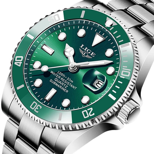 Reloj de Cuarzo para Hombre Elegante Resistente al Agua