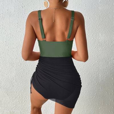 Traje de Baño Enterizo con Malla y Cordón Ajustable - Image 15