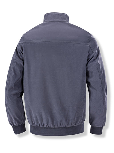 Chaqueta Coreana Hombre Cuello Alto Cierre de Cremallera Color Sólido - Image 14