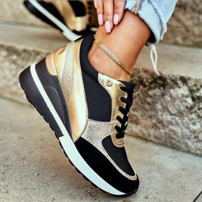 Tenis Plataforma Colorblock con Lentejuelas para Mujer - Image 20