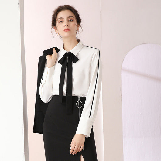 Blusa con Corbata para Mujer - Image 3