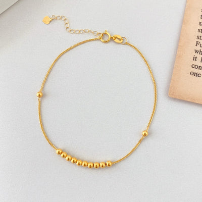 Collar de Oro 18K Chopin con Dije de Cuentas de la Suerte - Image 2