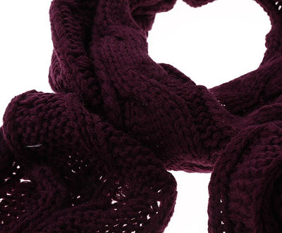 Conjunto de Gorro y Bufanda de Lana para Mujer Diseño Figura 8 - Image 4