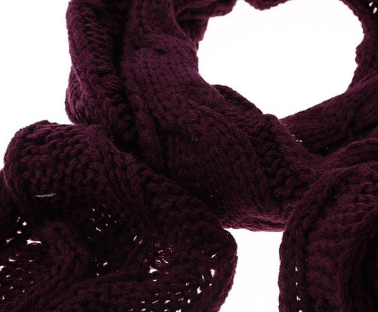 Conjunto de Gorro y Bufanda de Lana para Mujer Diseño Figura 8 - Image 4
