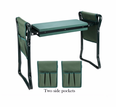 Silla Plegable de Jardín con Bolsa de Herramientas