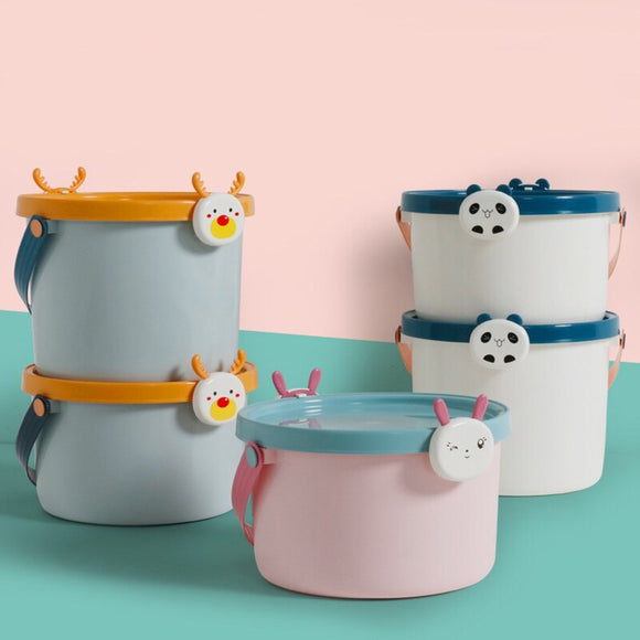 Cubo Organizador Infantil con Diseño de Dibujos Animados