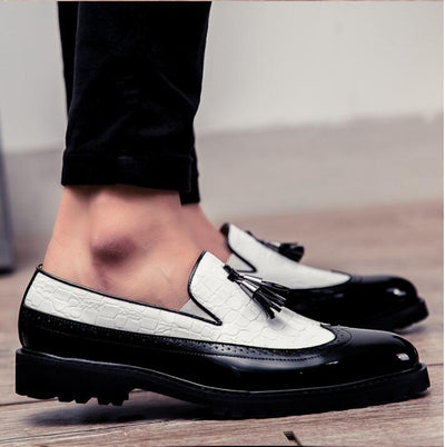 Zapatos Casuales Hombre Estilo Coreano con Borlas y Suela Gruesa - Image 16