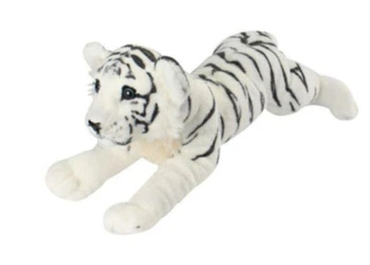 Peluche Cachorro Tigre Blanco Suave