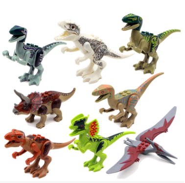 Bloques de Construcción Figuras Dinosaurios en Miniatura para Niños