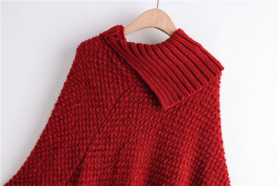 Poncho Suéter con Hebillas y Borlas - Image 9