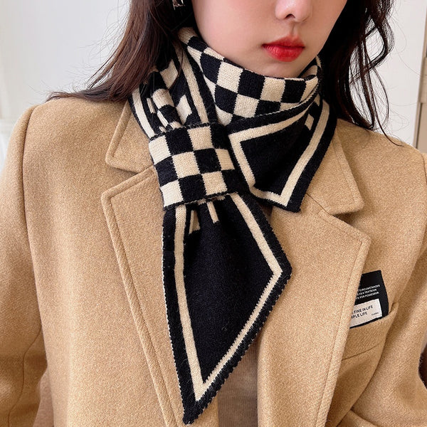 Pañuelo Lattice Mil Pájaros - Versión Coreana para Otoño e Invierno
