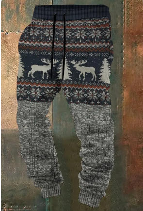 Pantalones de Chándal Casuales con Estampado y Cordón Ajustable para Hombre - Image 12