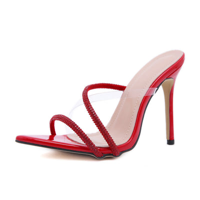 Sandalias de Tacón Fino con Cristales Brillantes - Image 15