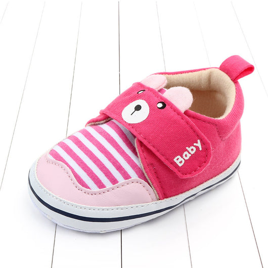 Zapatos Infantiles de Rayas con Caricaturas y Cierre Velcro - Image 6