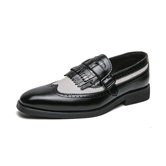 Zapatos Casuales Grandes Talla Extra con Punta Aguda y Flecos Modernos - Image 5