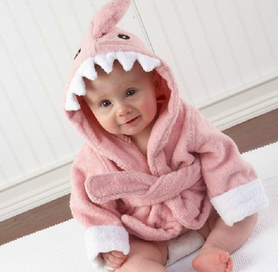 Bata de Baño Infantil con Capucha - Toalla Modelo Animales Lindos en Algodón - Image 20