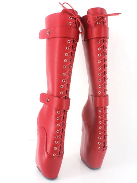 Botas Altas Ajustadas con Cordones y Elástico - Image 4