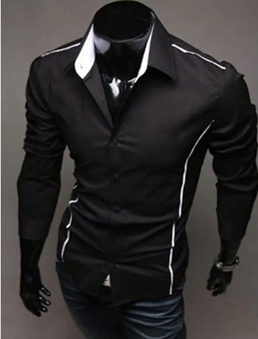 Camisa Casual Slim Fit para Hombre - Algodón Premium Manga Larga - Image 4