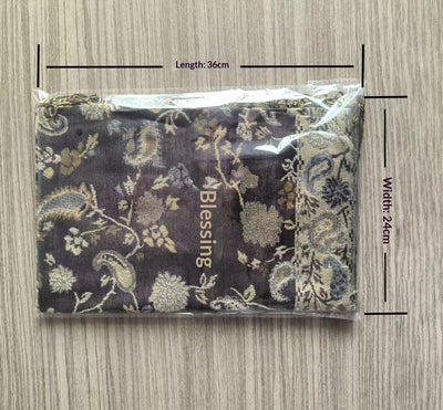 Chal Jacquard de Cachemira Sintética Premium para Mujer - Image 7