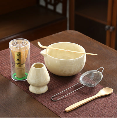 Juego de Té Matcha Kung Fu Estilo Japonés con Acabado Cristalino - Image 29