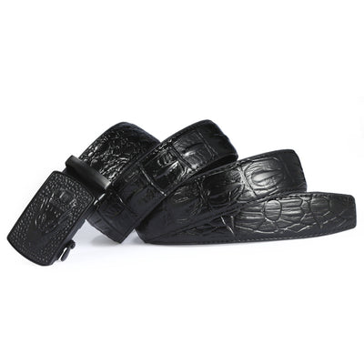 Cinturón de Cuero para Hombre con Hebilla Automática Estilo Ejecutivo - Image 3