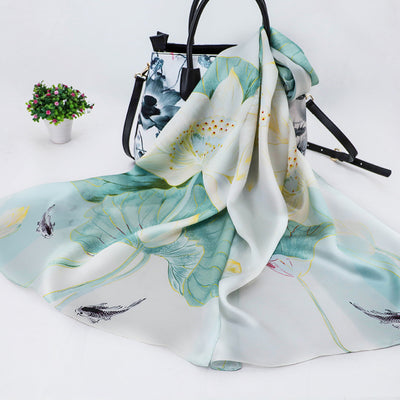 Pañuelo de Seda Protector Solar para Mujer - Image 43