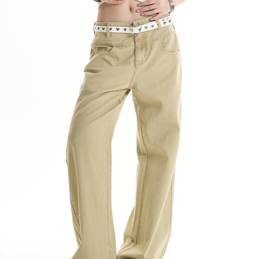 Jeans Retro Americano Cintura Alta para Mujer - Diseño Clásico Solid - Image 9