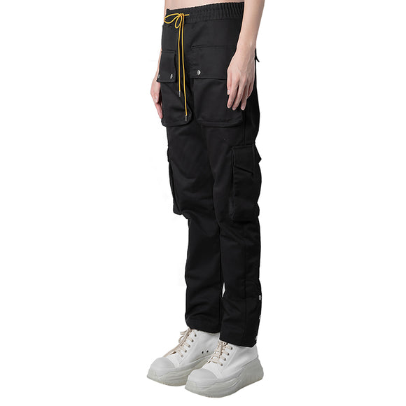 Pantalones Cargo Multibolsillos de Corte Recto Unisex - Estilo Urbano Casual