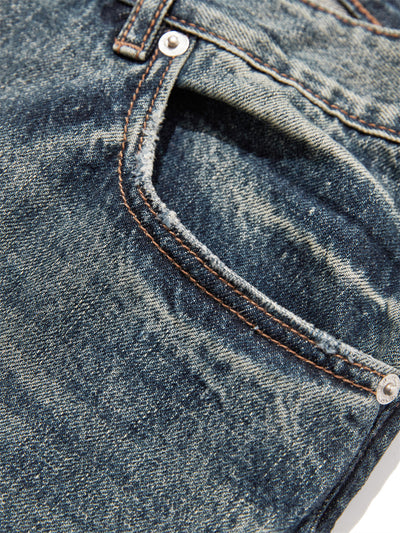 Jeans Anchos de Largo Completo Splash Ink para Hombre - Image 7
