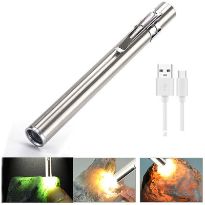 Linterna LED Portátil Multifuncional para Exterior - Lámpara Bolígrafo Amarilla - Image 16