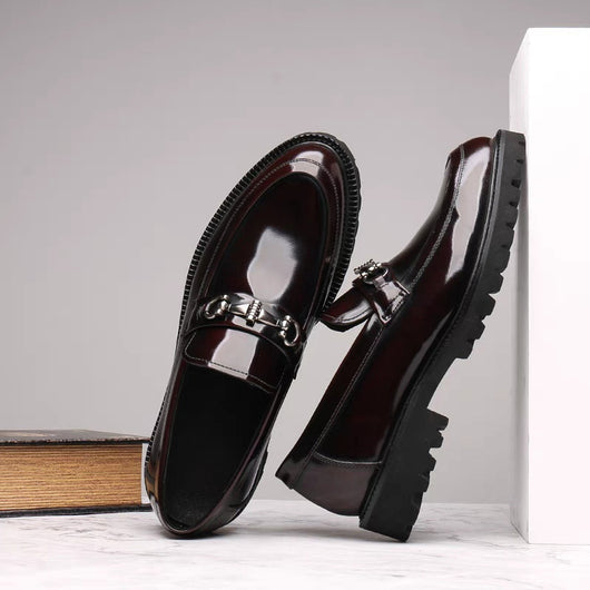 Zapatos Gommino con Hebilla Horse Street en Cuero Japonés Pulido para Hombre - Image 11