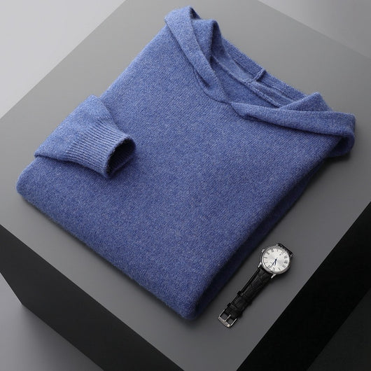 Sudadera con Capucha de Cachemira Tejida para Hombre - Image 6