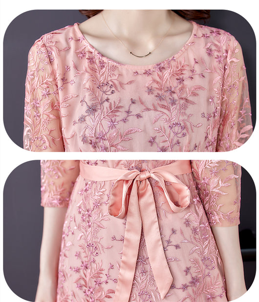 Vestido Elegante Manga 3/4 Estilo Occidental para Mujer - Diseño Rejuvenecedor - Image 4