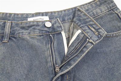 Jeans Rotos Plisados Irregular Unisex - Image 18