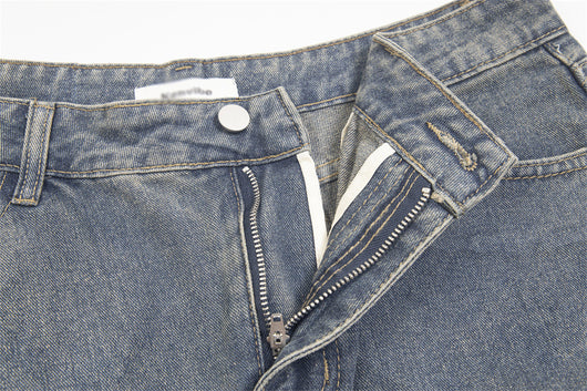 Jeans Rotos Plisados Irregular Unisex - Image 18