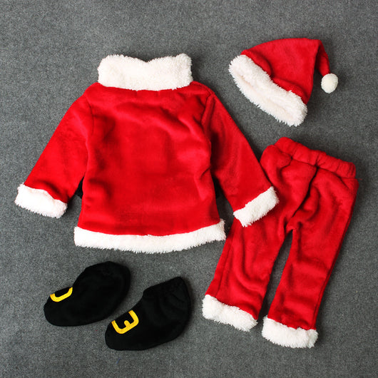 Disfraz de Papá Noel Infantil de 4 Piezas - Image 5
