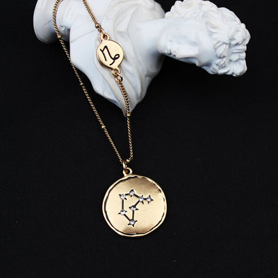 Colgante Dorado de los 12 Signos del Zodiaco - Image 33